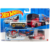 Hot Wheels Super Rigs Pencil Pusher With 1 Hot Wheels 1:64 Scale Bus for Ages 3 Years Old&Up (HXN90)